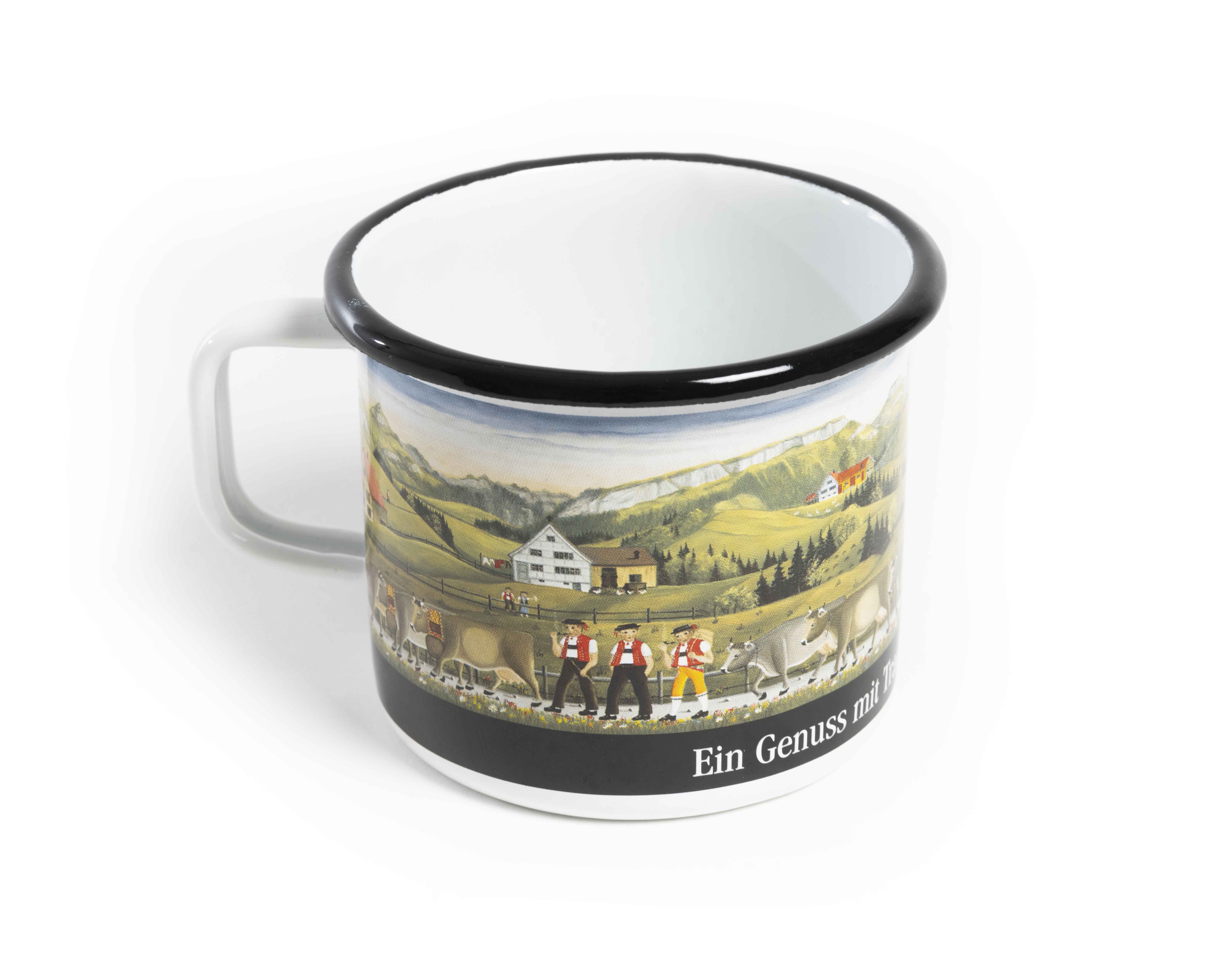 Emaille-Tasse XL